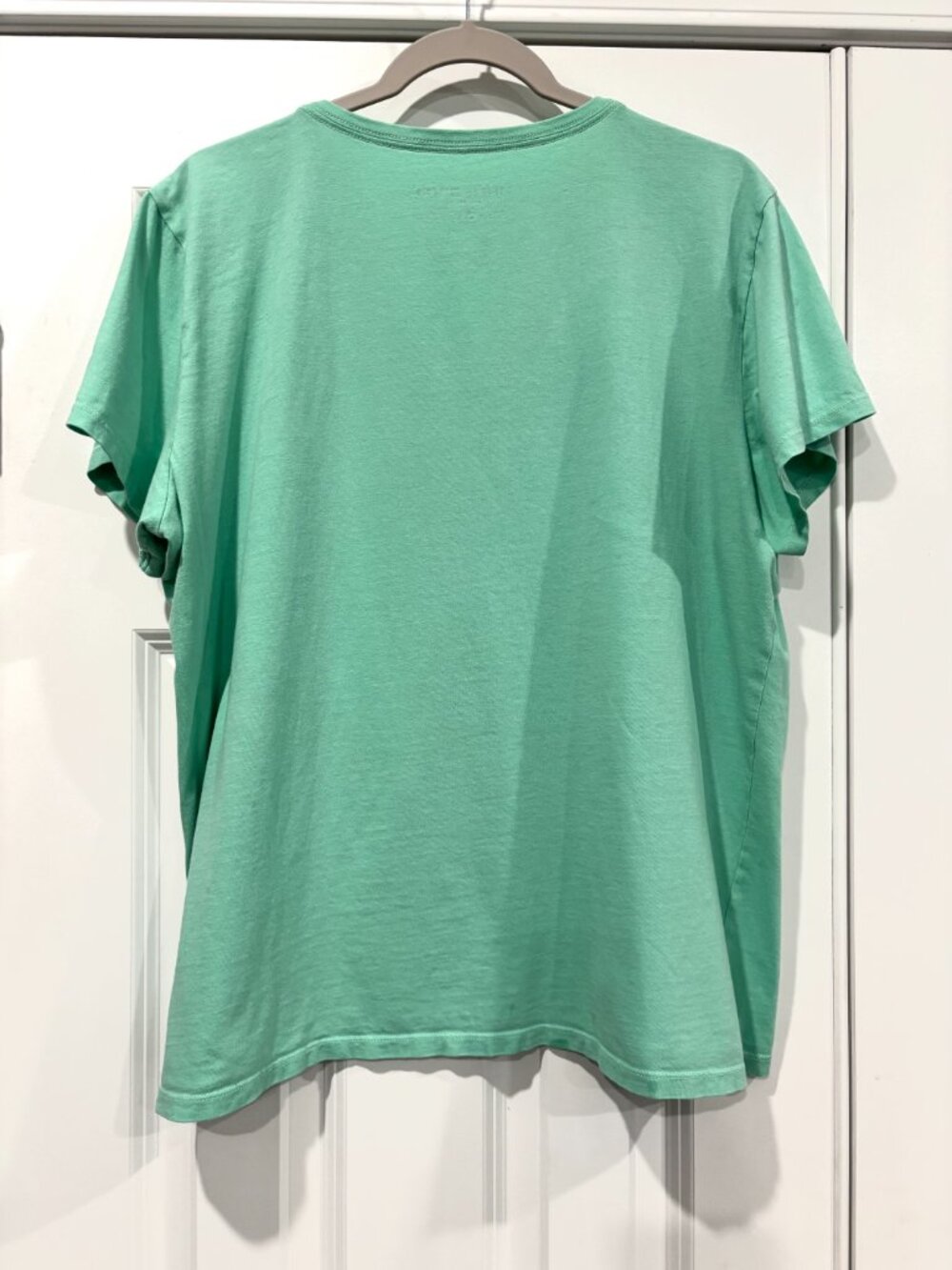 LIG Women's Crusher-Lite T-Shirt | Solid Green, V-Neck, Short Sleeve | XL - Picture 2 of 6